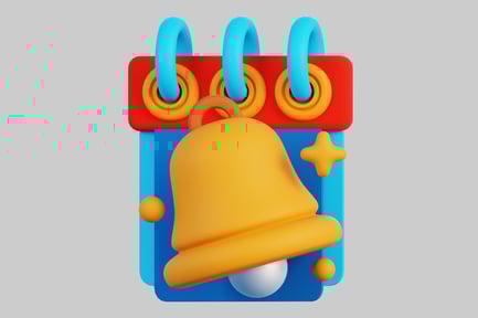 Vista previa: Icono de recordatorio de calendario de notificaciones