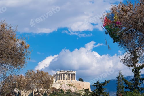 Preview: Kites over the Acropolis, Athens, Greece