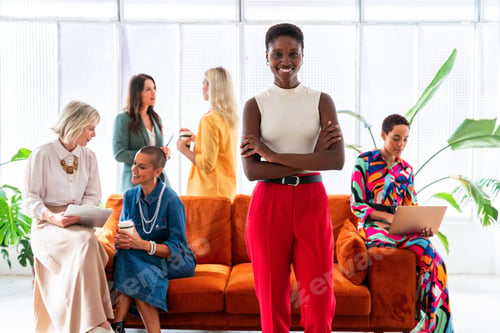 Preview: Group of businesswomen meeting in the office