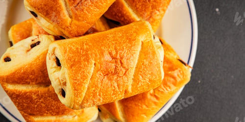 Preview: Chocolate bun pain au chocolate sweet pastry dessert food preparation tasty food