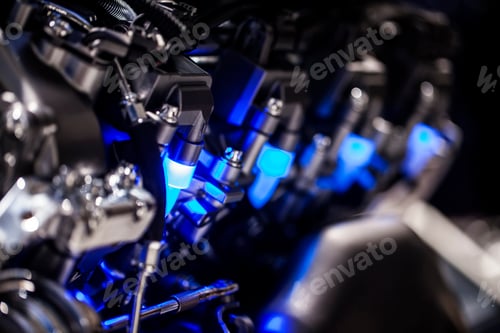 Preview: Modern Technology Cars Motor Engine Macro