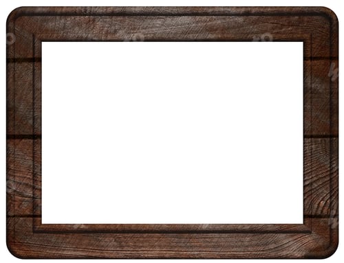 Preview: Old brown wooden frame for paintings and photos