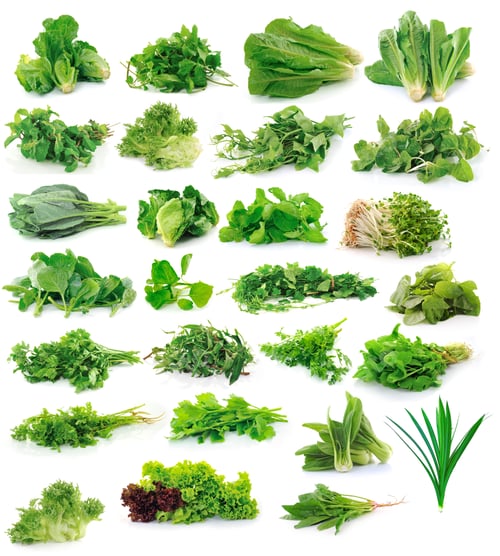 Preview: Vegetables collection isolated on white background