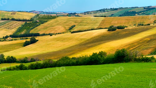 Preview: Rural landscape along the road from Fano to Mondavio, Marche