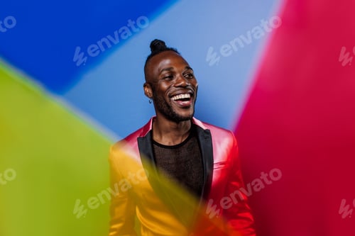 Preview: Artistic portrait with gel lights