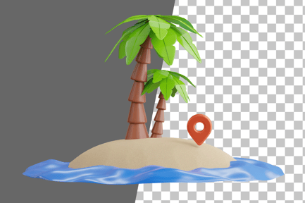 Preview: Desert Island 3D Icon
