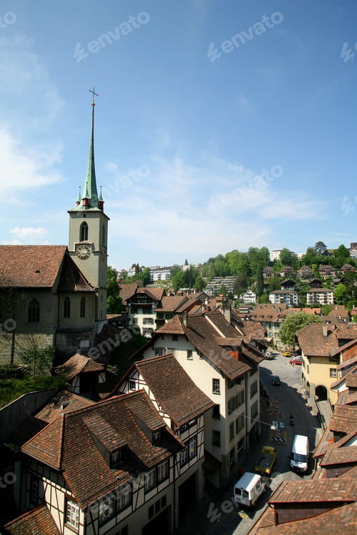 Preview: Bern's historic old town and church spire