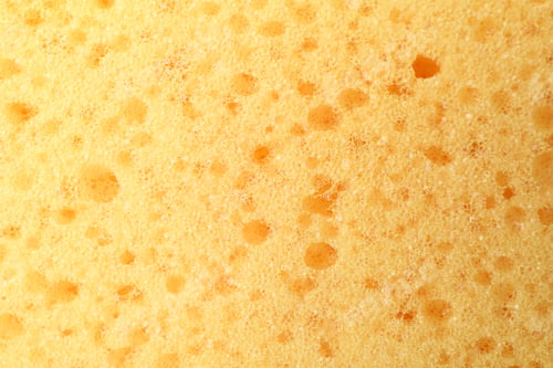 Preview: Sponge for washing dishes texture background, macro