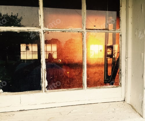 Preview: Sunset in a window