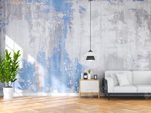 Preview: Interior living room with sofa and decorations. 3D render