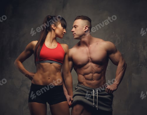 Preview: Athletic fitness couple.