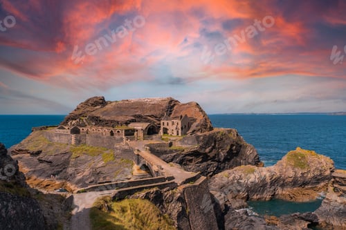 Preview: Sunrise at the Fort des Capucins a rocky islet located in the Atlantic Ocean