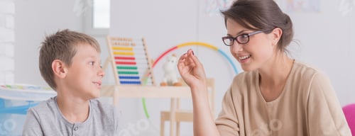 Preview: Child looking at therapist