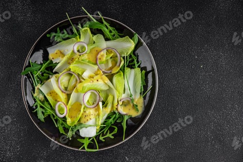 Preview: chicory salad fruits chicory vitamins greens tasty fresh healthy eating cooking appetizer meal food