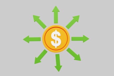 Visualização: Gráfico de fluxo de moeda