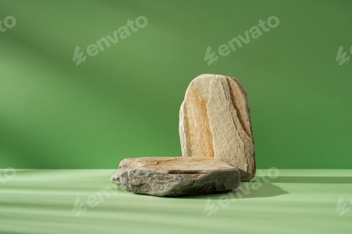 Preview: Stone podium mock up for product cosmetic