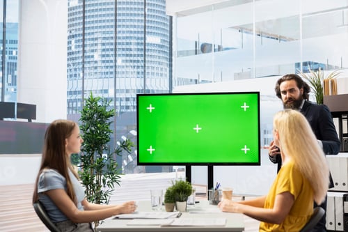 Preview: Portfolio Manager in office discussing with mother and daughter