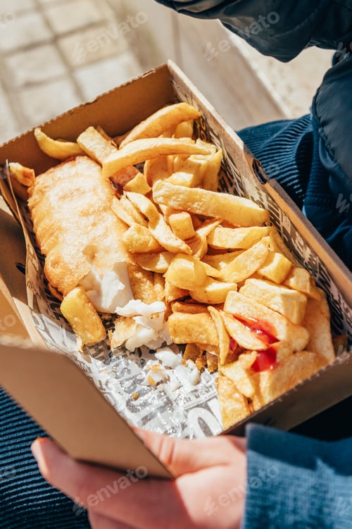 Preview: Fish and Chips with peas
