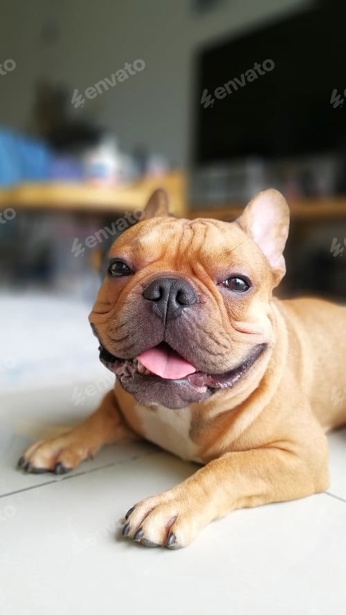 Preview: Happy Dog Posing in a Home Environment