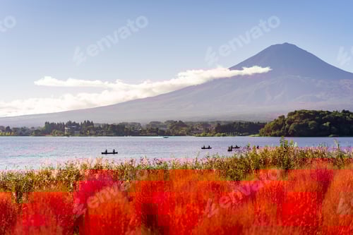 Preview: Beautiful landscape mount Fuji at Kawaguchiko Lake