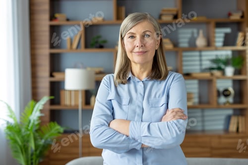 Preview: Confident Woman Poses in Home Setting