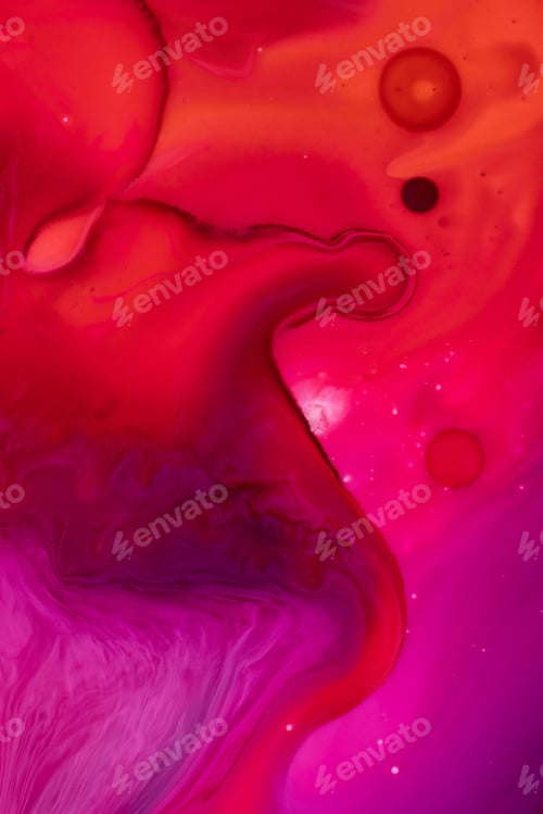 Preview: Abstract flow of liquid paints in mix
