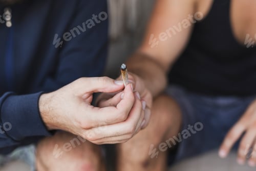 Preview: Friends sharing a joint