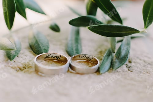 Preview: wedding rings background