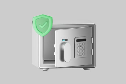 Preview: Cyber safe security with green shield
