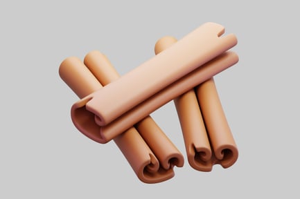 Preview: Stylized 3D Cinnamon Sticks