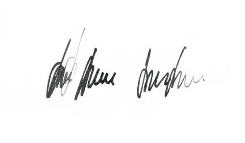 Preview: Abstract Image of Two Ink Signatures