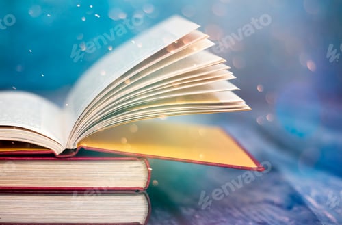 Preview: Vintage open book