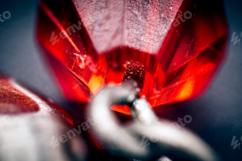 Preview: Macro shot of the red precious gem
