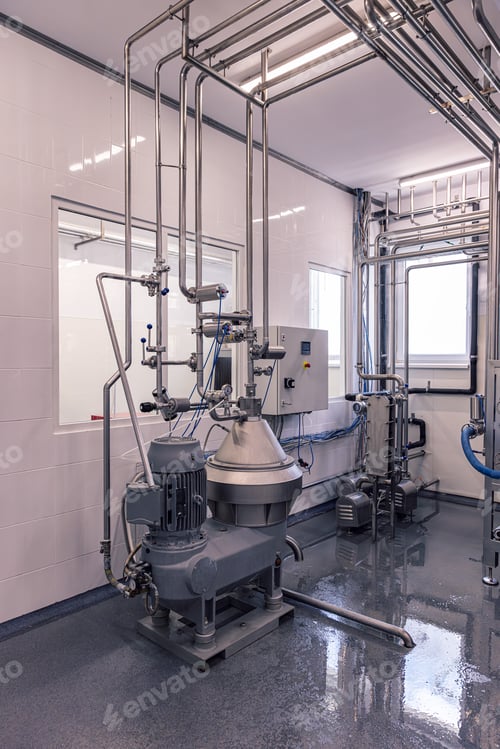 Preview: Shiny steel industrial separator machine