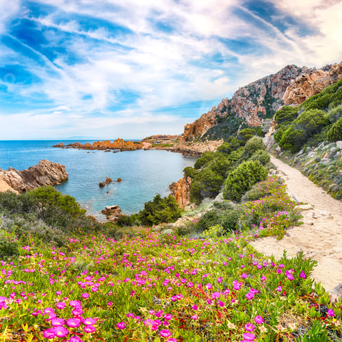Preview: Stunning view of popular travel destination Costa Paradiso.