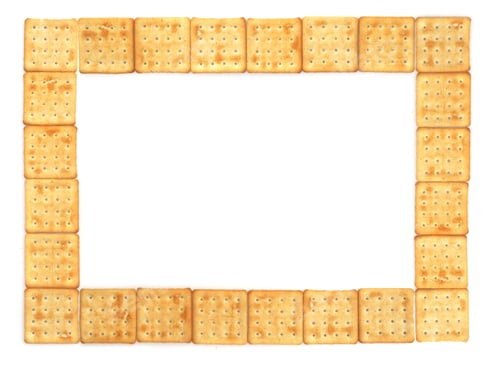 Preview: Frame of crispy salted cracker