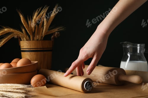 Preview: Concept of accessories for cooking and baking - baking paper