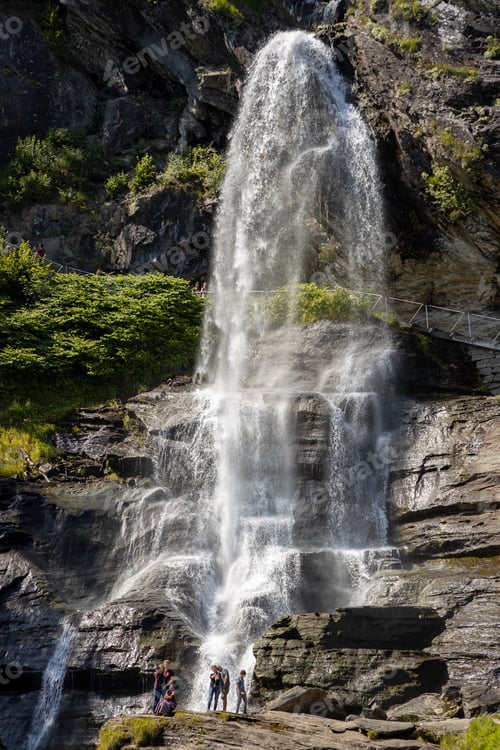 Preview: Steinsdalsfossen is a waterfall in Norway.