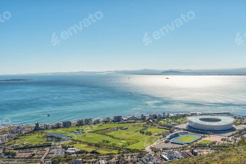 Preview: Aerial view of Green Point in Cape Town