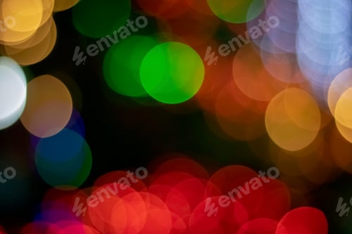 Preview: Colorful bokeh of night light