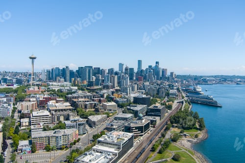 Preview: The Seattle, WA waterfront skyline in June