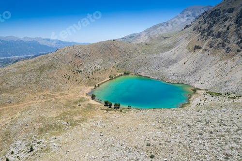 Preview: The aerial views of Green Lake, a crater lake, is on the Gombe Plateau, Turkey