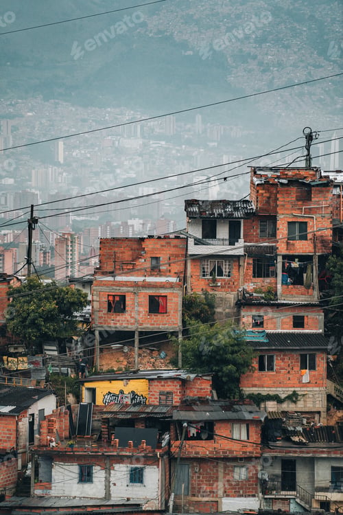 Preview: Photos in the streets of Comuna 13 Neighbourhood in Medellin, Colombia