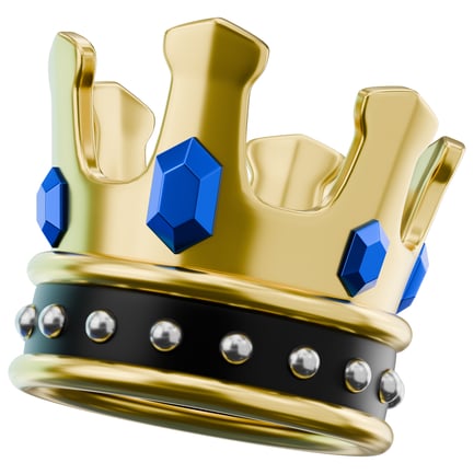 Preview: Royal Bejeweled Golden Crown