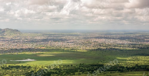 Preview: Aerial panoramic view of Juba, capital of South Sudan.