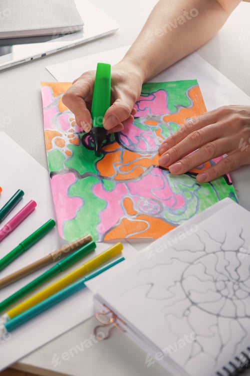 Preview: Neurographics, neurographic drawing, the method of mental health psychologist.wellness