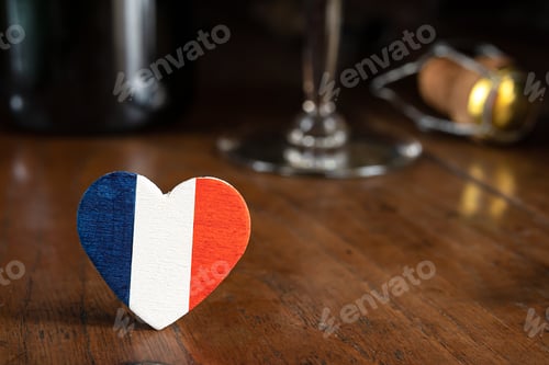 Preview: A heart in the colors of french tricolor