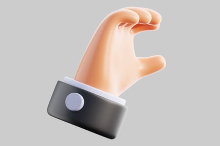 Preview: Stylized hand with cuff.