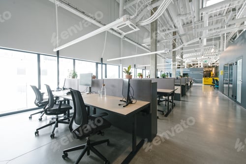 Preview: Modern open space office interior
