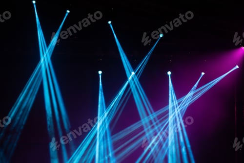 Preview: Magic colorful stage lights